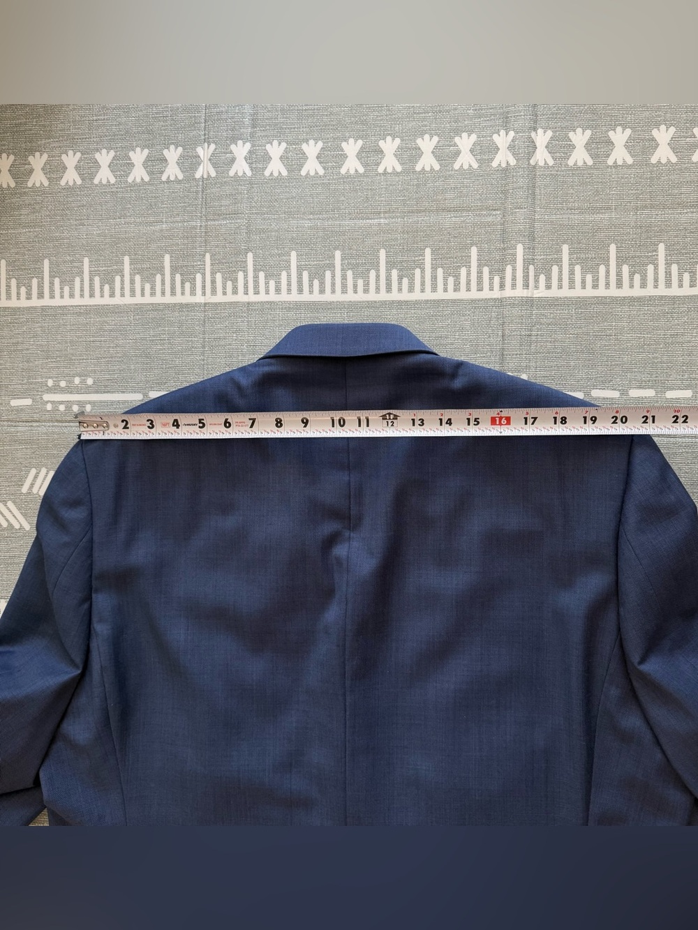 Michael Kors Kaplan Navy Blue Classic Two-Button Blazer - Picture 12 of 12